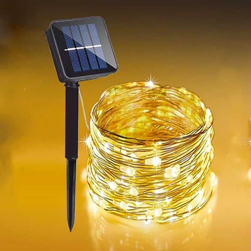 Solar Fairy String Lights – Waterproof 8-Mode Outdoor Garden & Patio Lights