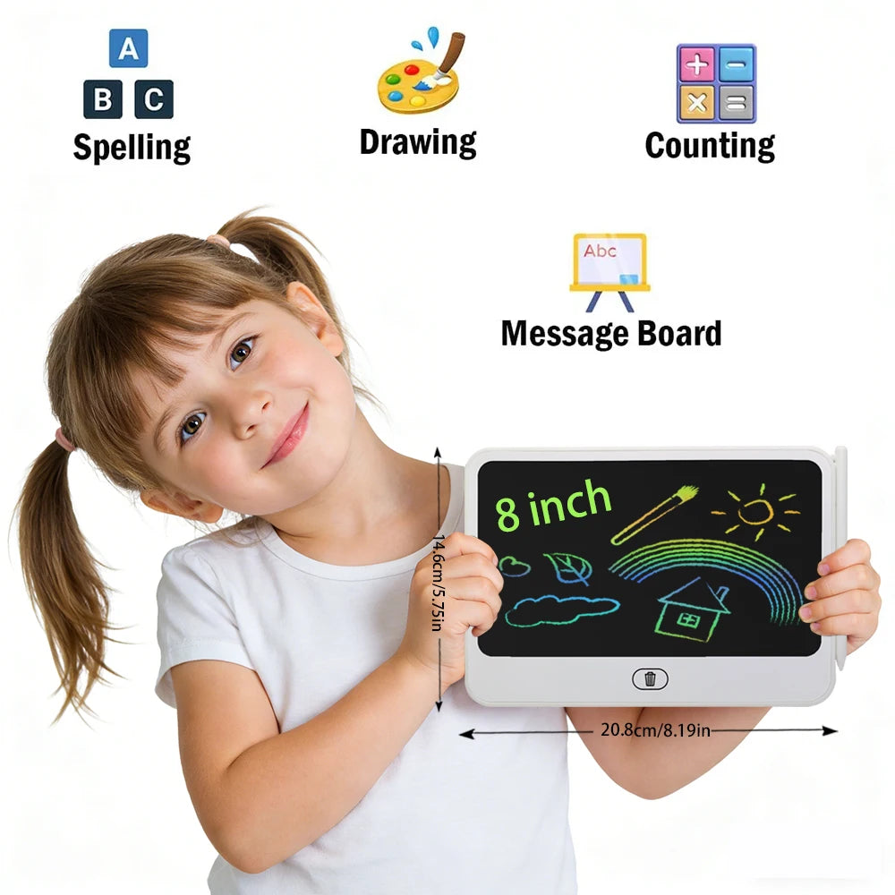 LCD Drawing Tablet for Kids – Doodle & Writing Board with Stylus