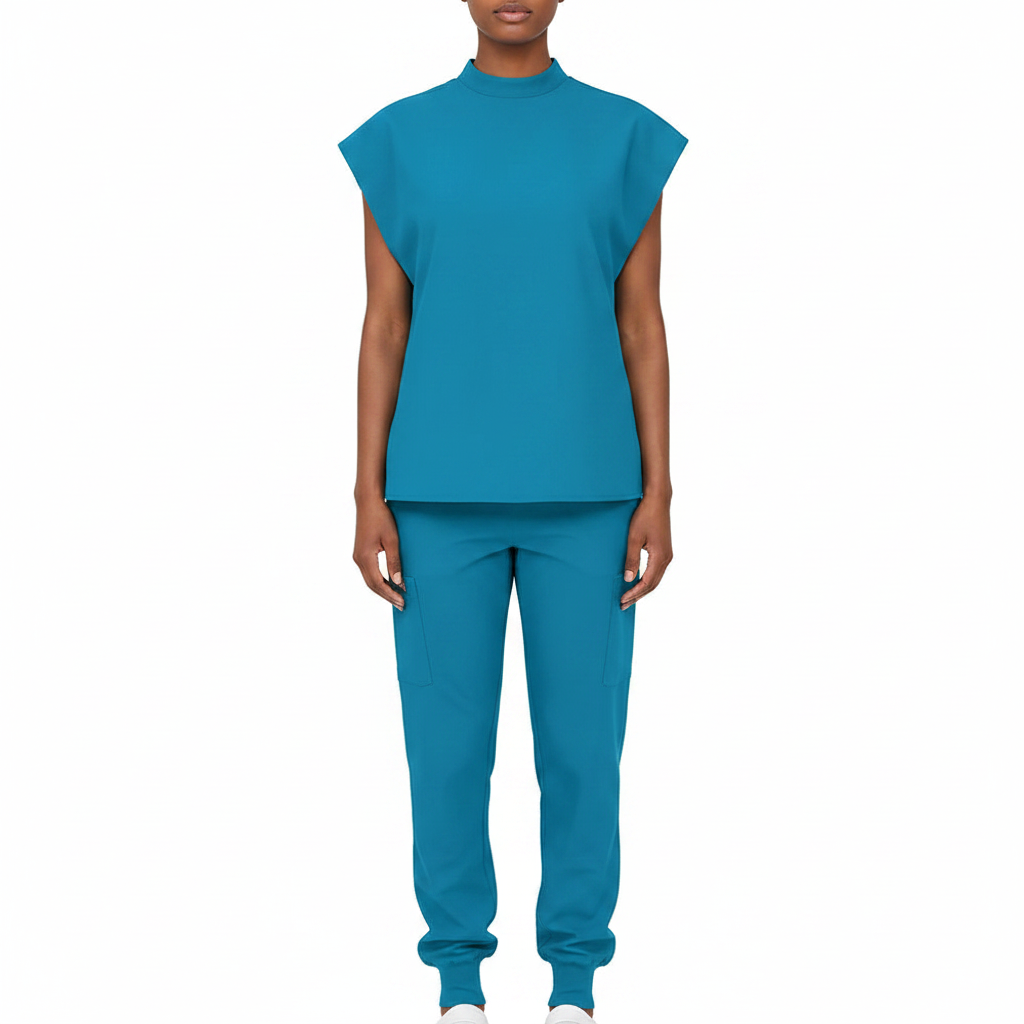 Premium Unisex Quick-Dry Medical Scrub Set – Stretch Top & Pants