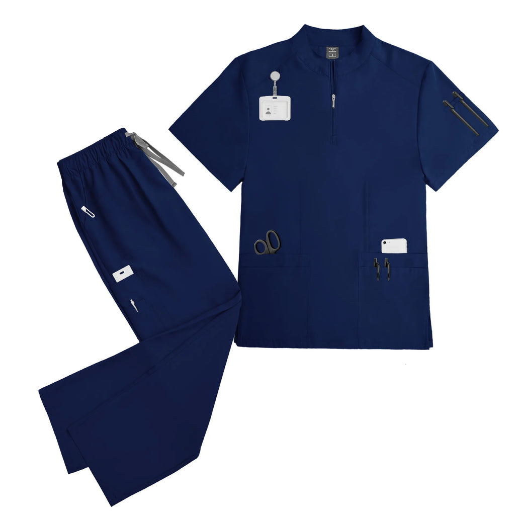 Unisex Quick-Dry Medical Scrub Top | Lightweight Surgical Uniform for Doctors, Nurses & Healthcare Professionals