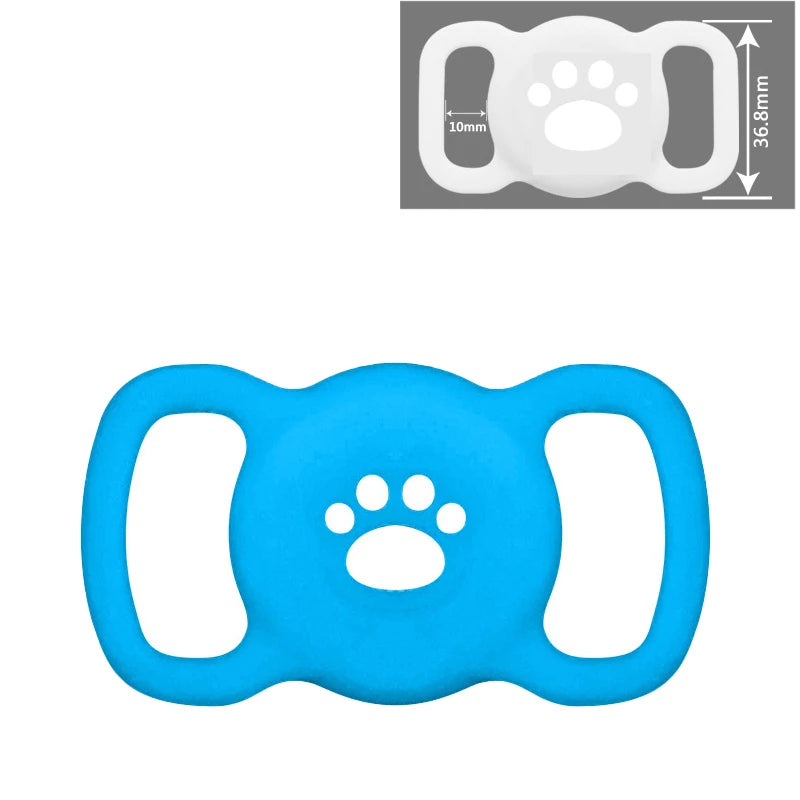 AirTag Dog & Cat Collar Holder – Silicone Full Body Protective