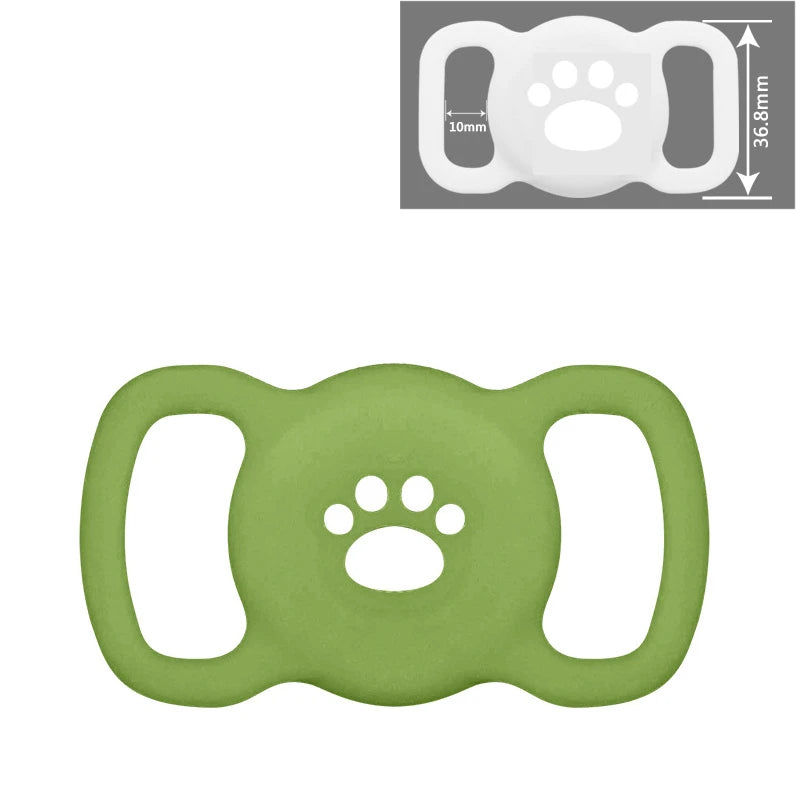 AirTag Dog & Cat Collar Holder – Silicone Full Body Protective