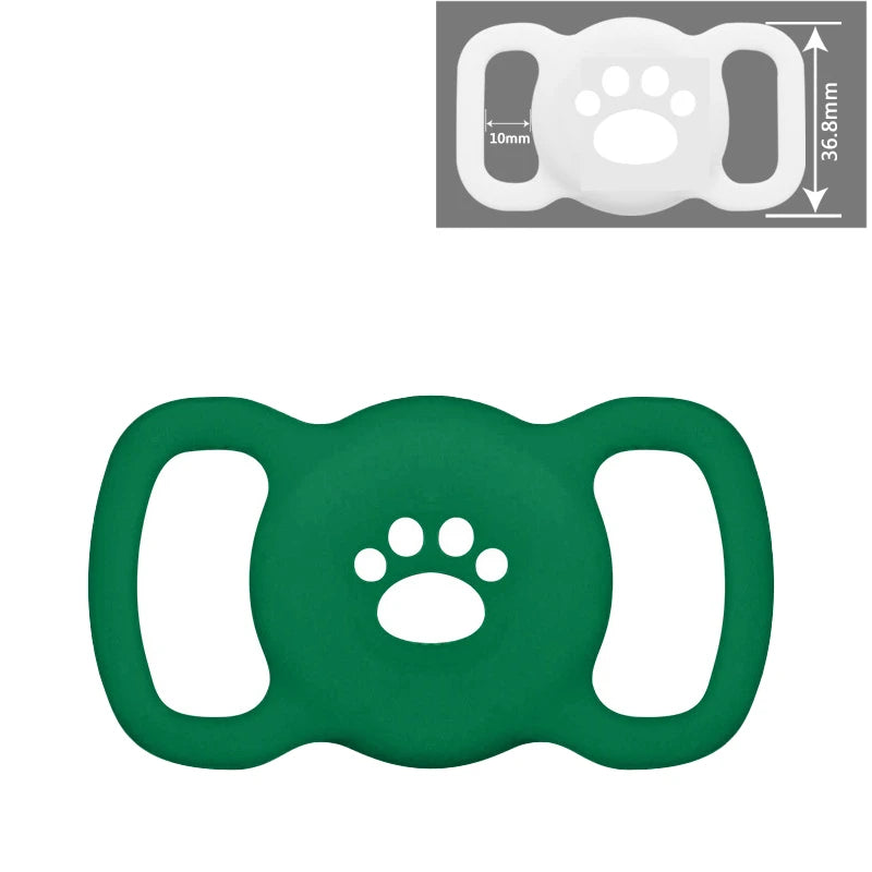 AirTag Dog & Cat Collar Holder – Silicone Full Body Protective