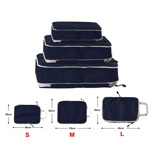Compression Packing Cubes – Foldable Travel Luggage Organizers
