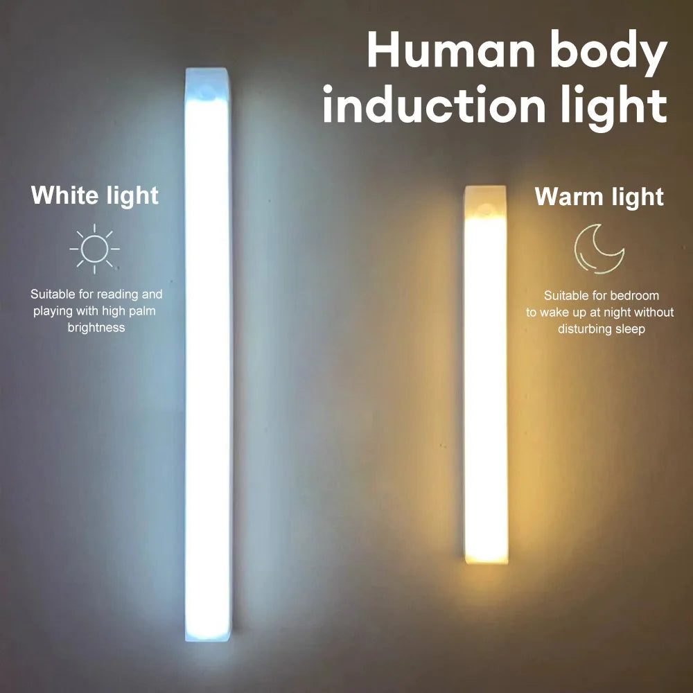 ✨ LED Motion Sensor Night Light – Rechargeable & Wireless