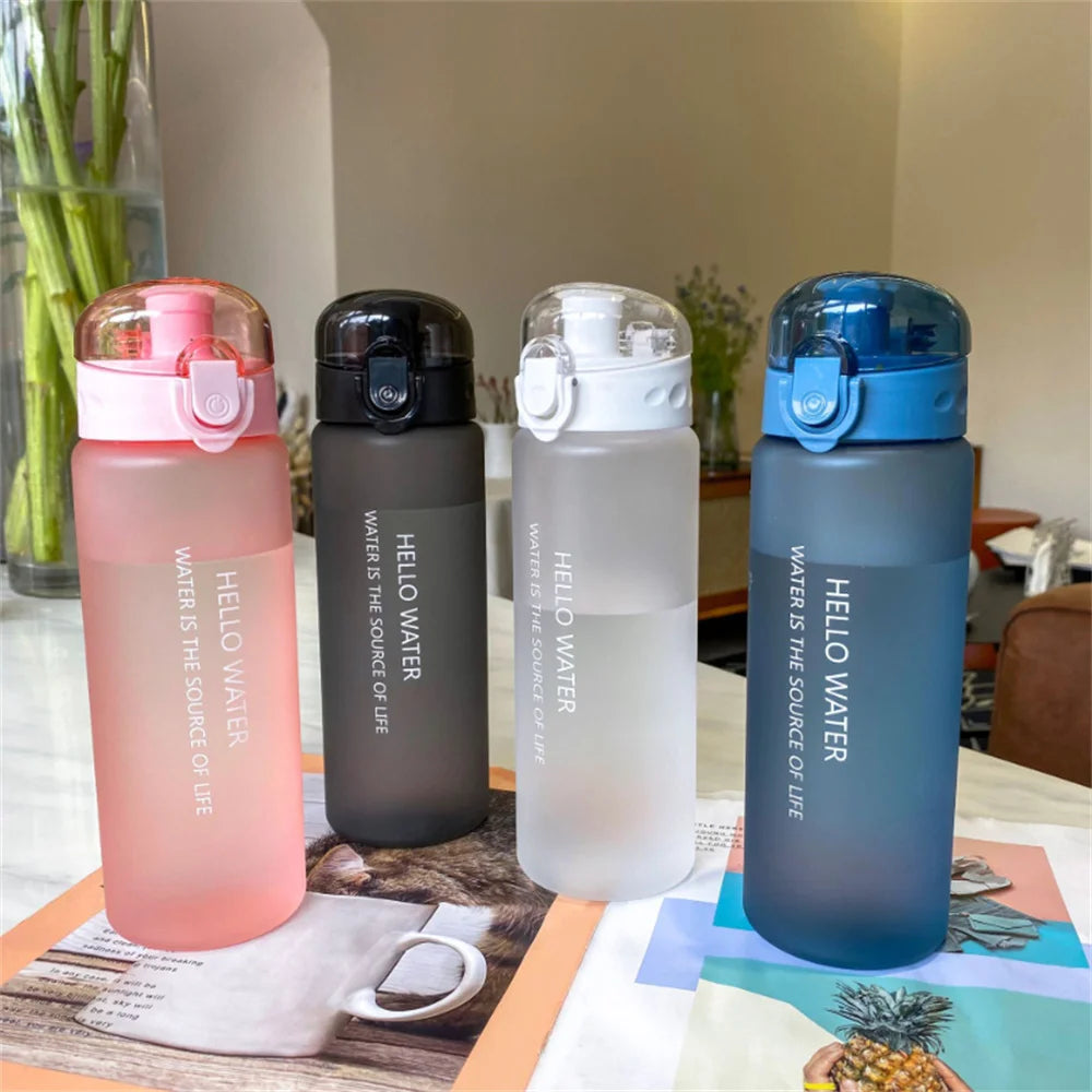 780ml Leak-Proof Sports Water Bottle with Carry Strap