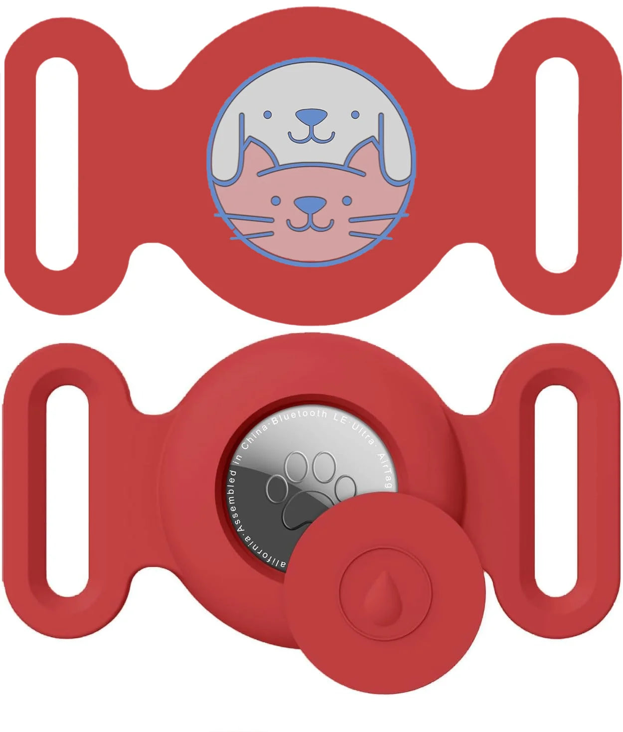 AirTag Dog & Cat Collar Holder – Silicone Full Body Protective