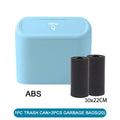 Mini Trash Can with Lid – Leakproof Car & Desk Garbage Bin, Includes 60 Bags
