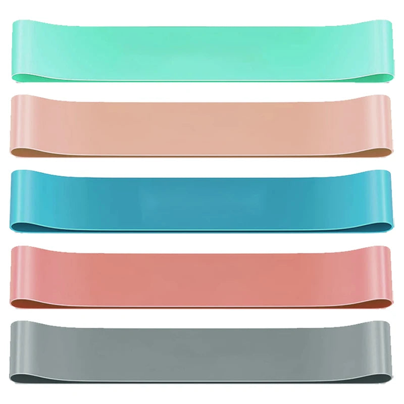 Resistance Bands Set – 5 Levels Natural Latex Loop Bands for Legs & Hips