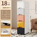 Slim Rolling Storage Cabinet with Drawers – Narrow Space Organizer
