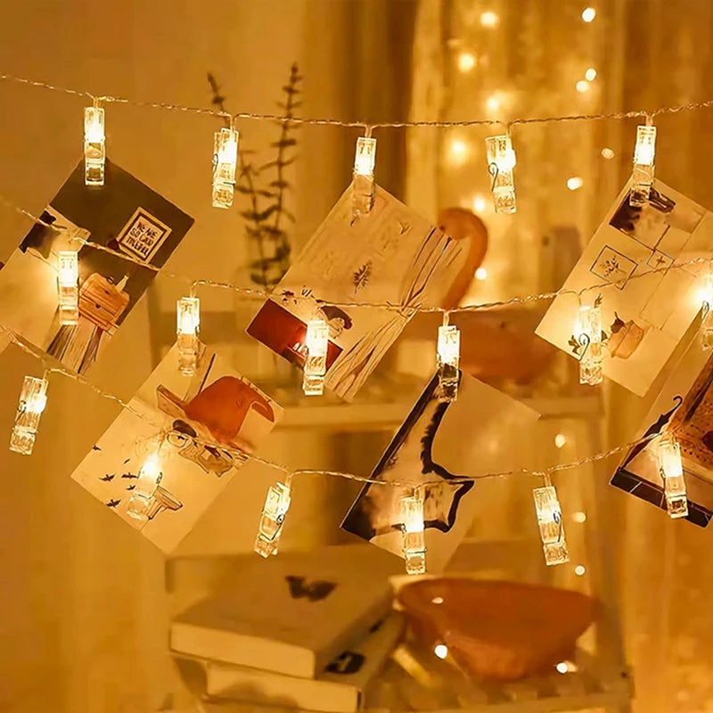 Photo Clip LED Fairy Lights – String Lights for Hanging Pictures & Cards