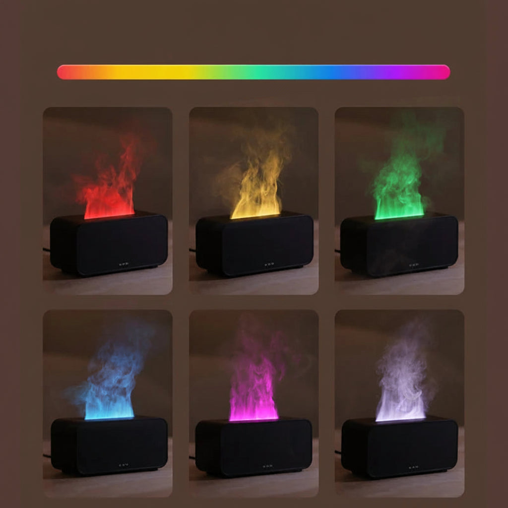 Flame-Effect Aroma Diffuser & Cool Mist Humidifier