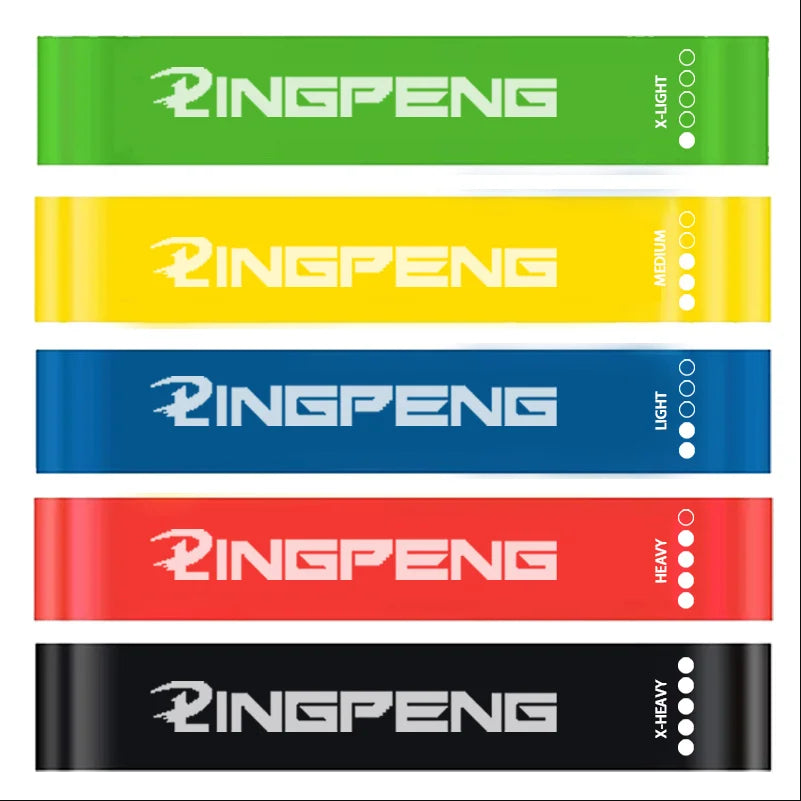 Resistance Bands Set – 5 Levels Natural Latex Loop Bands for Legs & Hips