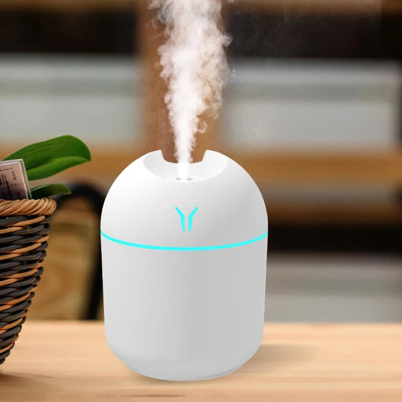 250ml USB Mini Cool Mist Humidifier with LED Light
