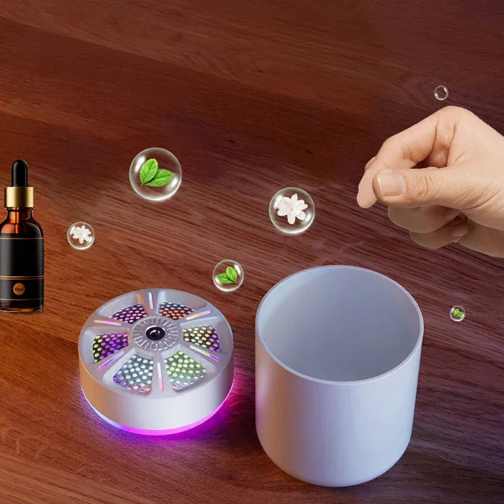 Mini Desktop Humidifier with Colorful LED Night Light