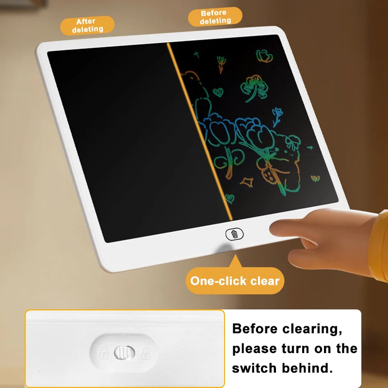 LCD Drawing Tablet for Kids – Doodle & Writing Board with Stylus