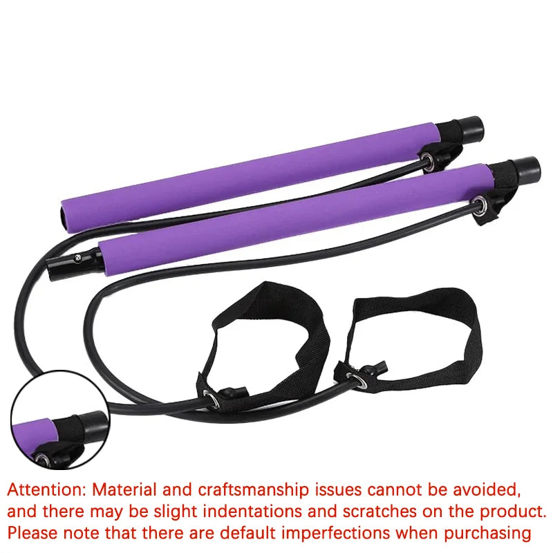 Pilates Resistance Band Set – Full-Body Home Workout Trainer