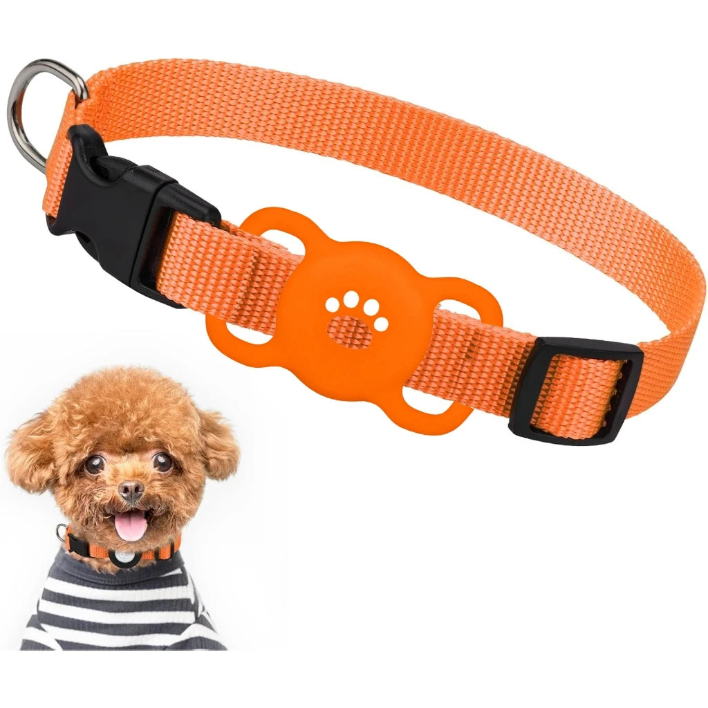 AirTag Dog & Cat Collar Holder – Silicone Full Body Protective
