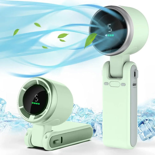 3-in-1 Rechargeable Portable Fan – Neck, Handheld & Desk Use