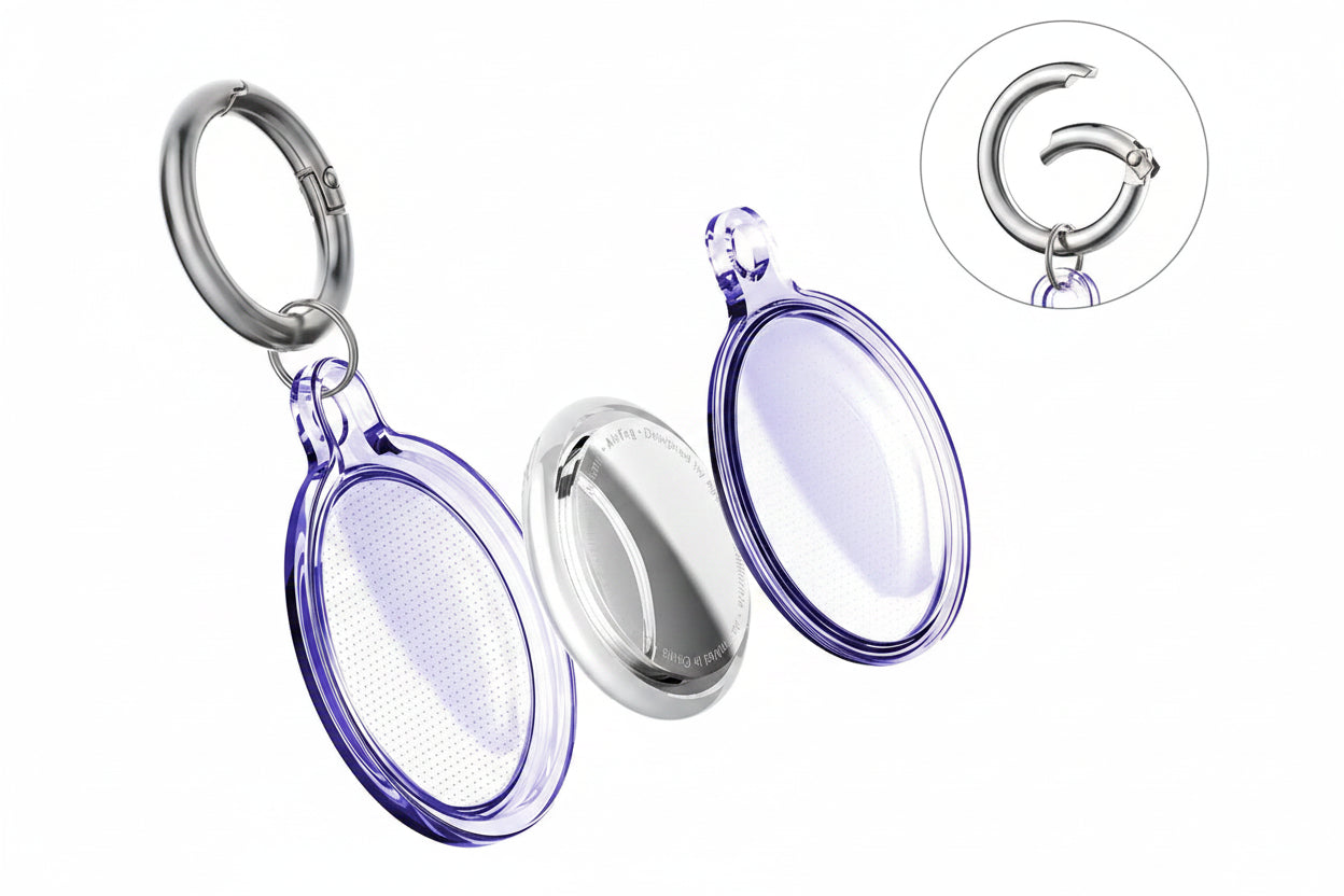 Waterproof AirTag Protective Keychain Holder – Anti-Lost Tracker Case