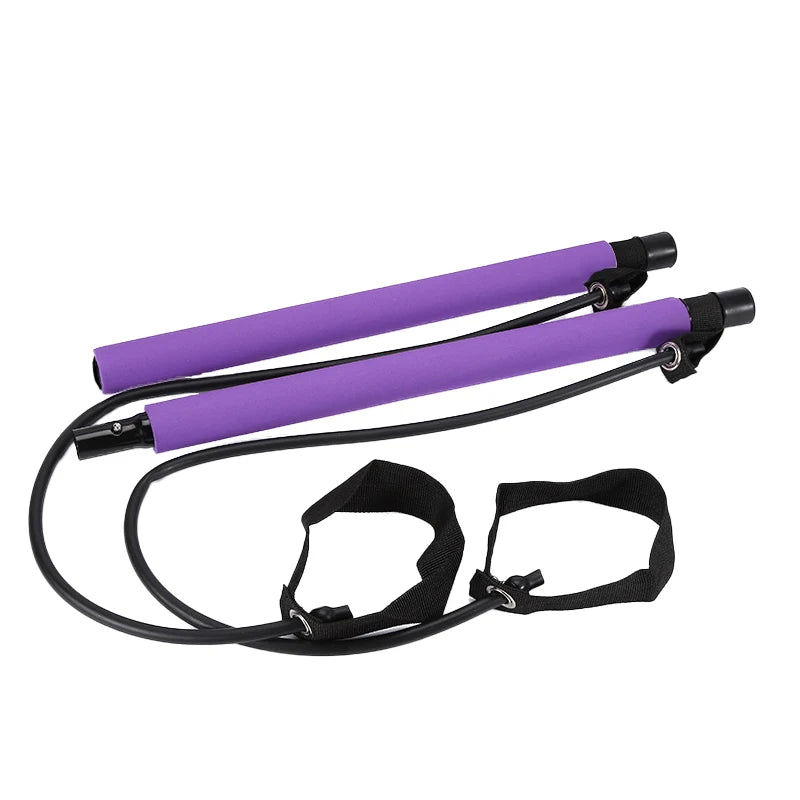Pilates Bar with Resistance Bands – Full-Body Home Workout Set