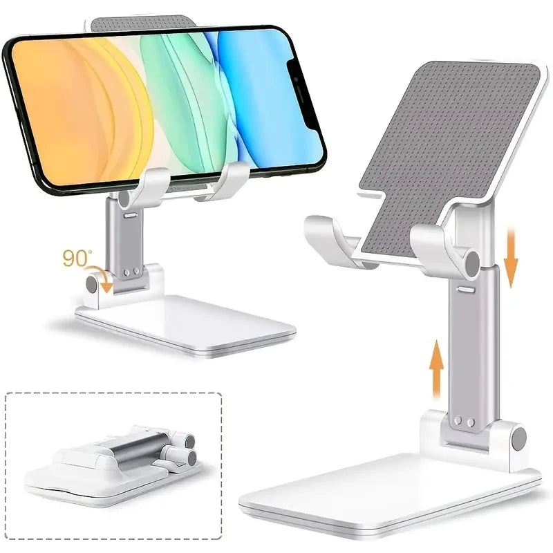 Adjustable Desk Phone & Tablet Holder – Height Adjustable Stand for iPhone, iPad & More