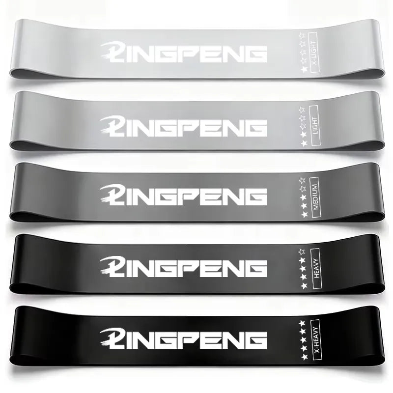 Resistance Bands Set – 5 Levels Natural Latex Loop Bands for Legs & Hips