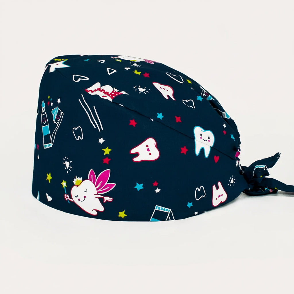 Printed Adjustable Scrub Cap – Unisex Medical & Work Cap
