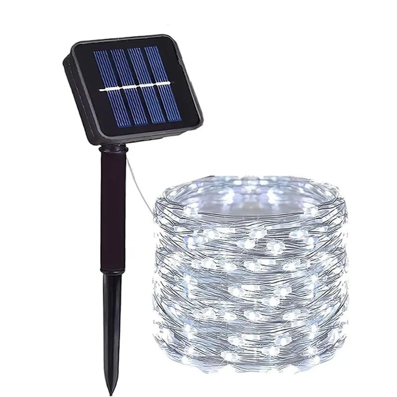 Solar Fairy String Lights – Waterproof 8-Mode Outdoor Garden & Patio Lights
