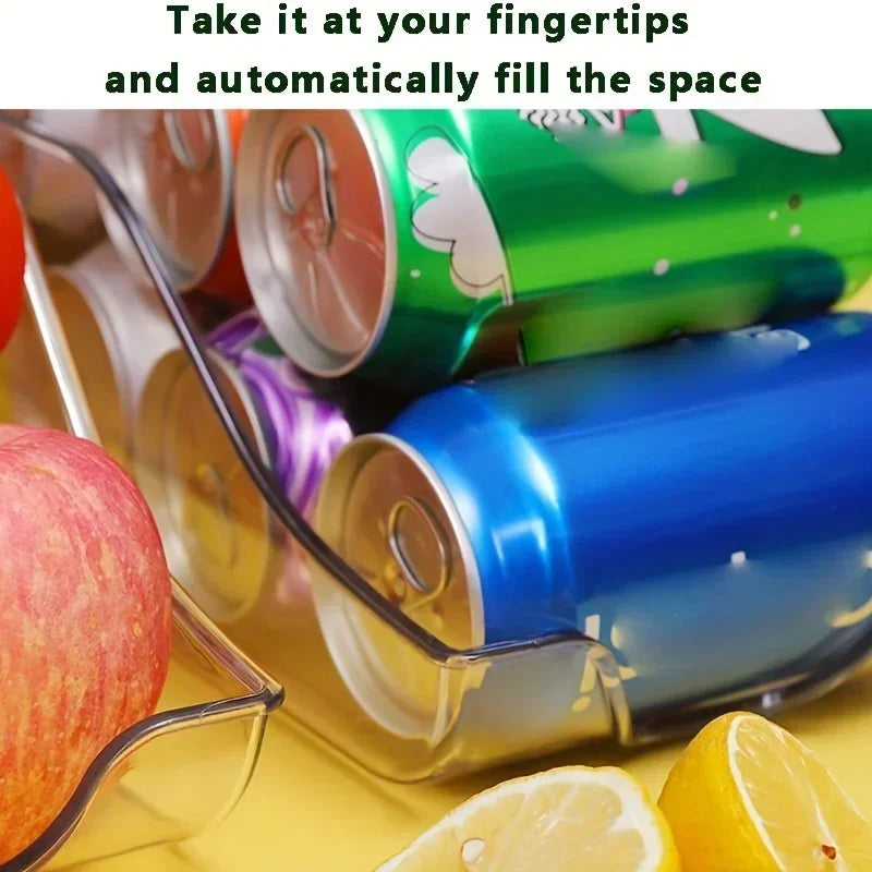 Refrigerator Can Organizer – Auto Rolling Soda Dispenser