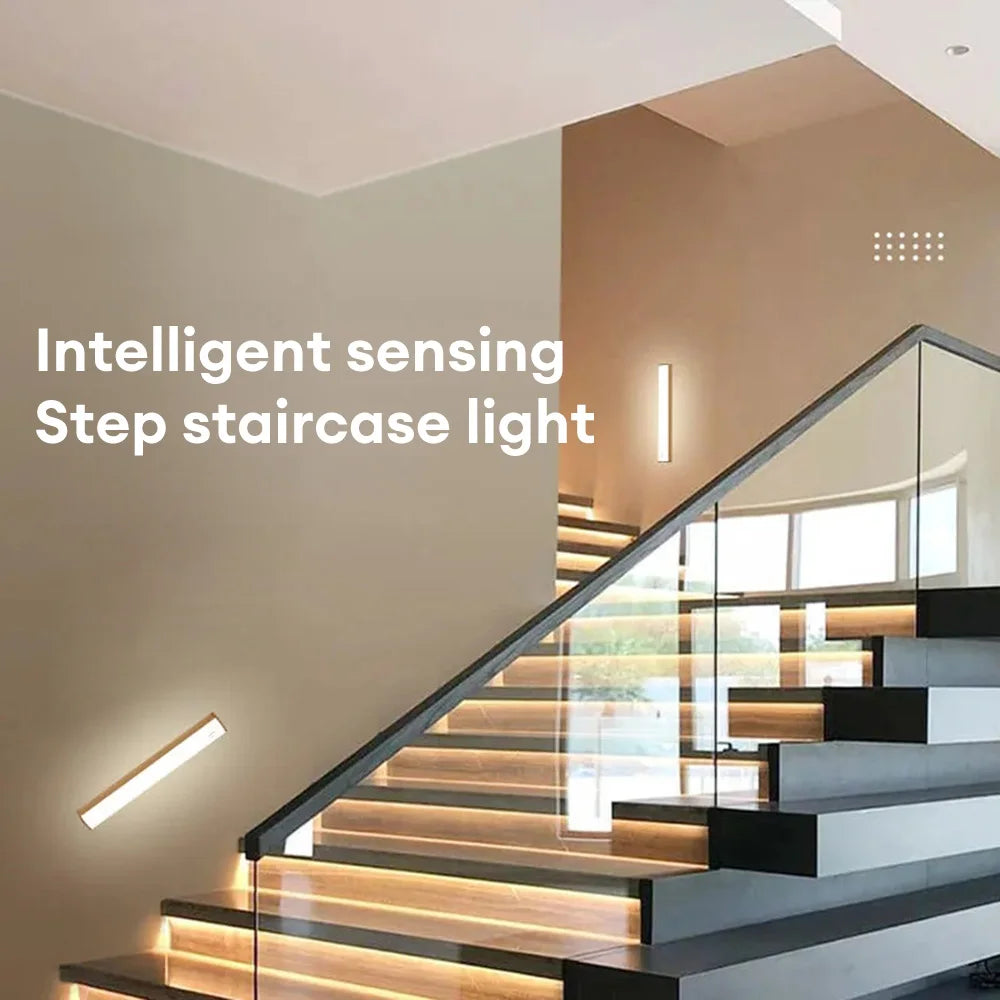 ✨ LED Motion Sensor Night Light – Rechargeable & Wireless