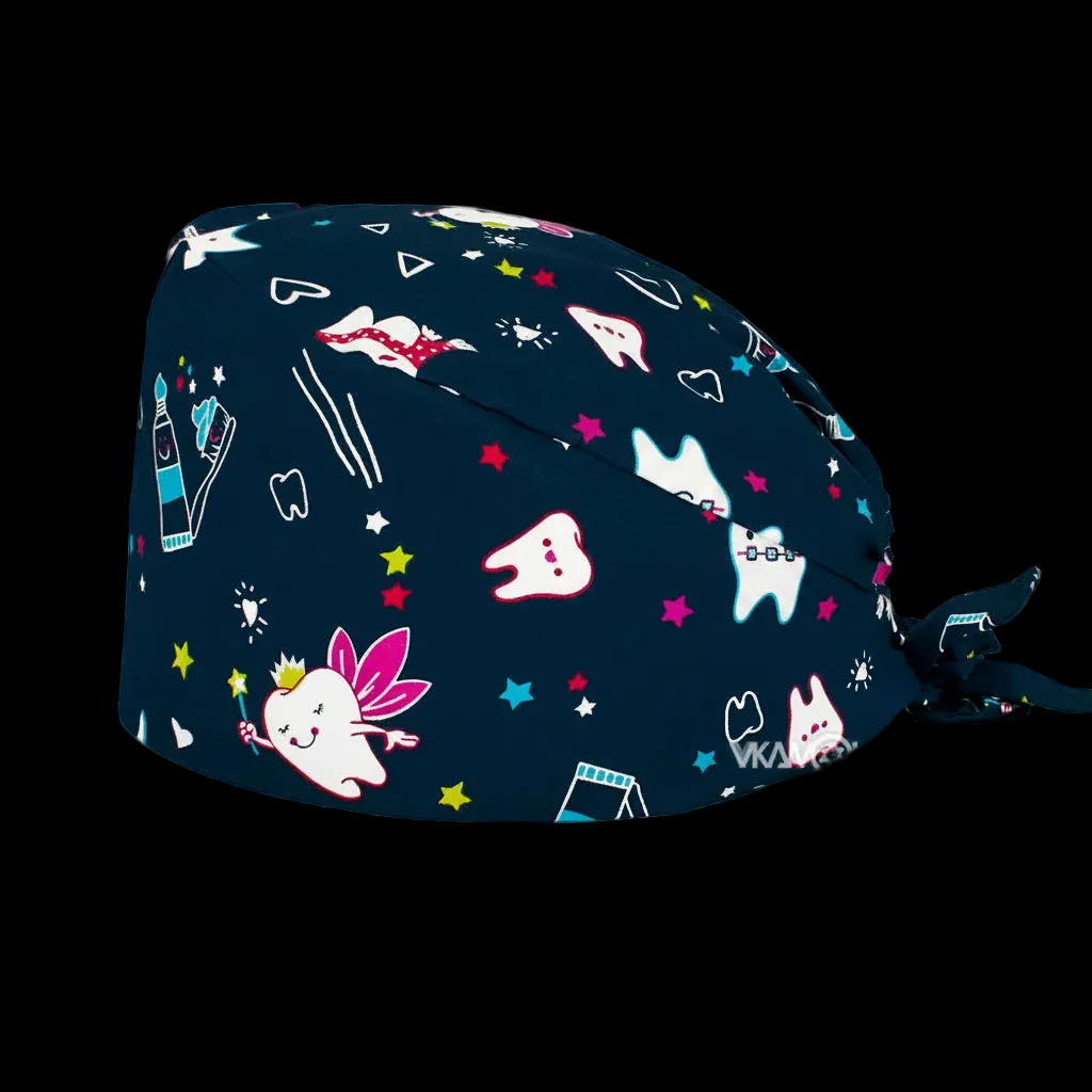 Printed Adjustable Scrub Cap – Unisex Medical & Work Cap