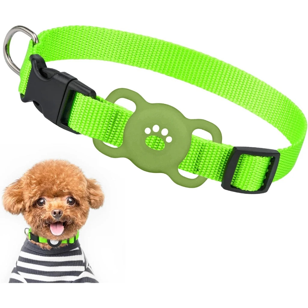 AirTag Dog & Cat Collar Holder – Silicone Full Body Protective