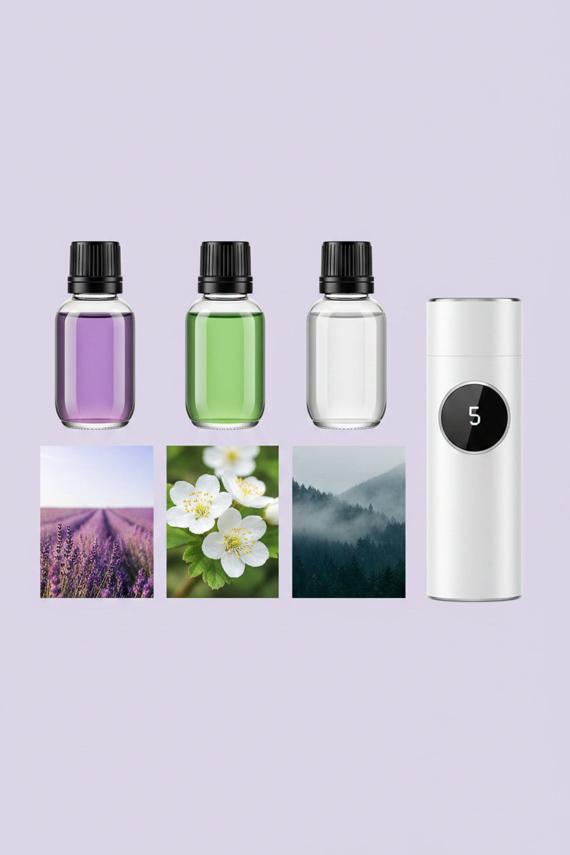 Rechargeable Portable Aromatherapy Diffuser – 5-Speed Essential Oil Mist Diffuser