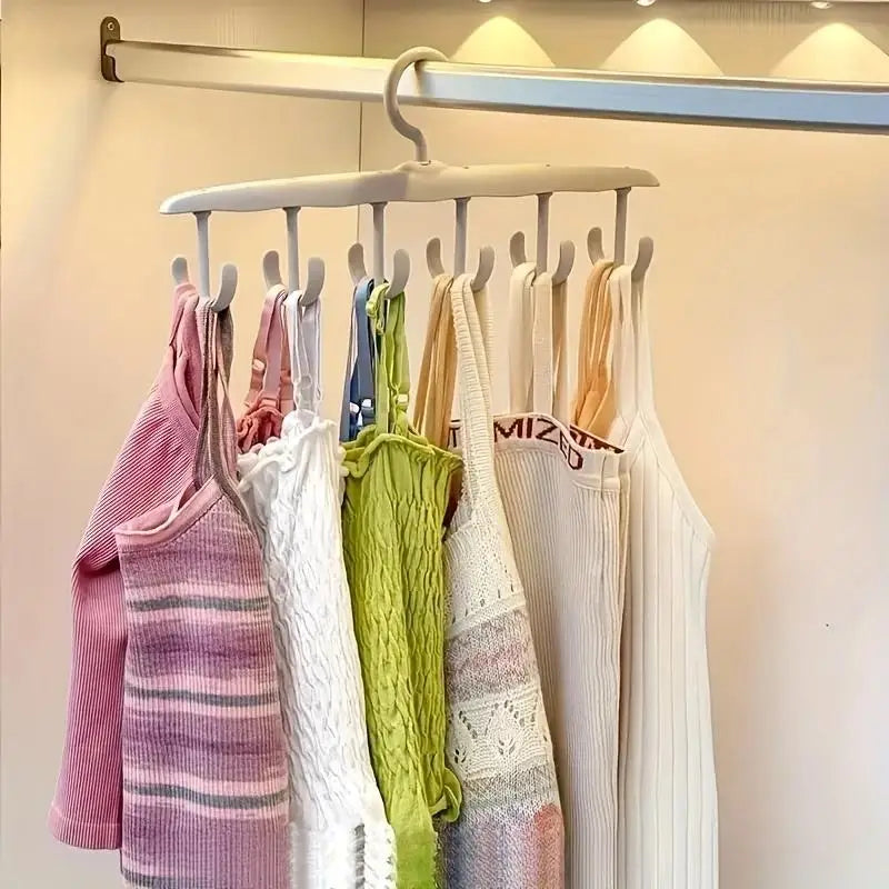 12-Hook Rotating Closet Hanger – Organizer for Ties & Belts
