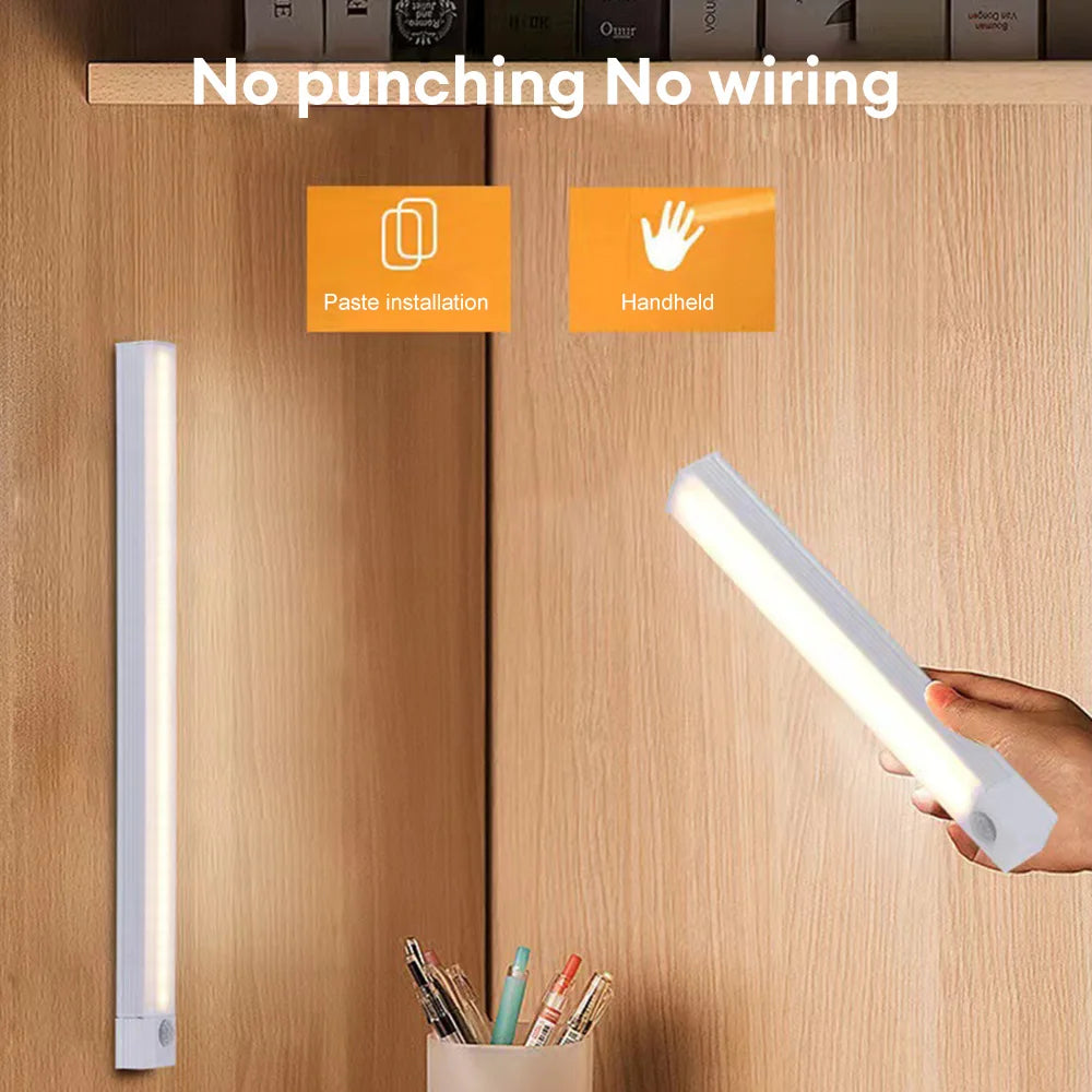 ✨ LED Motion Sensor Night Light – Rechargeable & Wireless