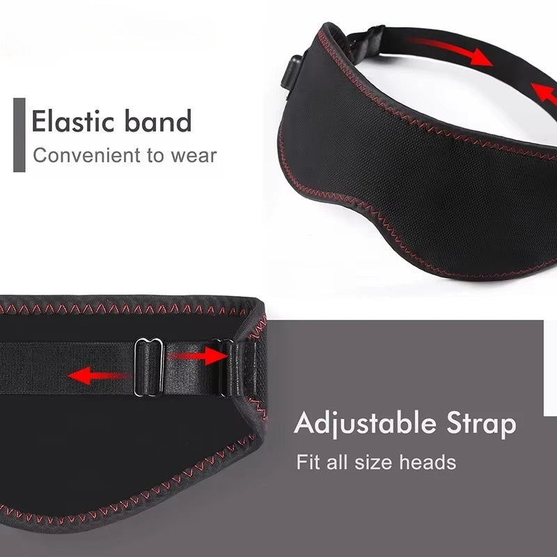 USB Heated Eye Mask for Dry Eyes – 3 Heat Levels Warm Compress Sleep Mask