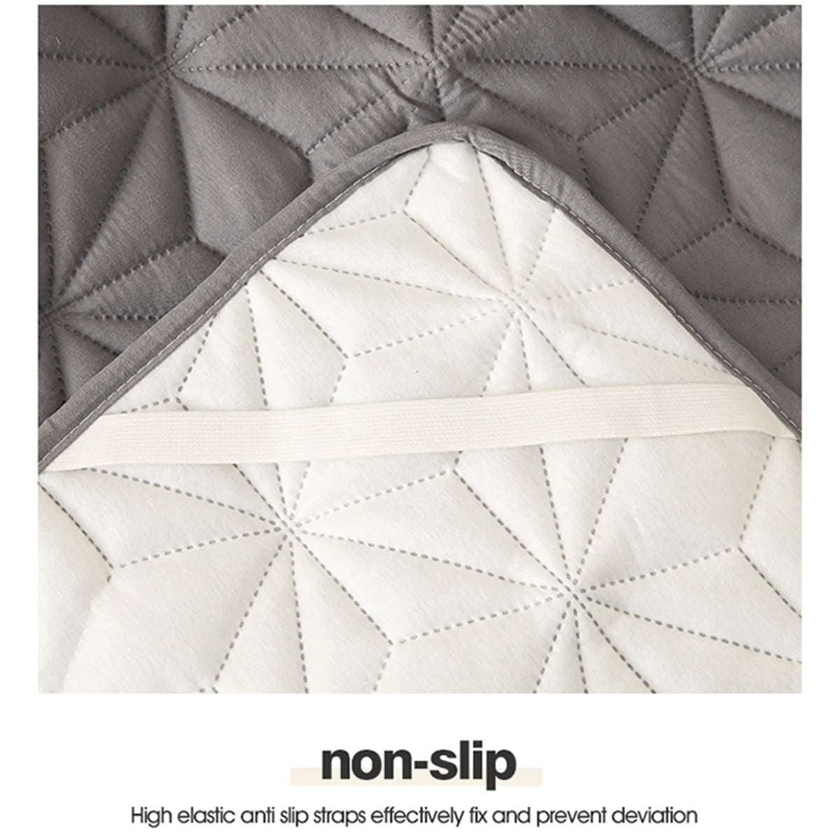 Waterproof Quilted Mattress Protector – Non-Slip Cotton Bed Pad