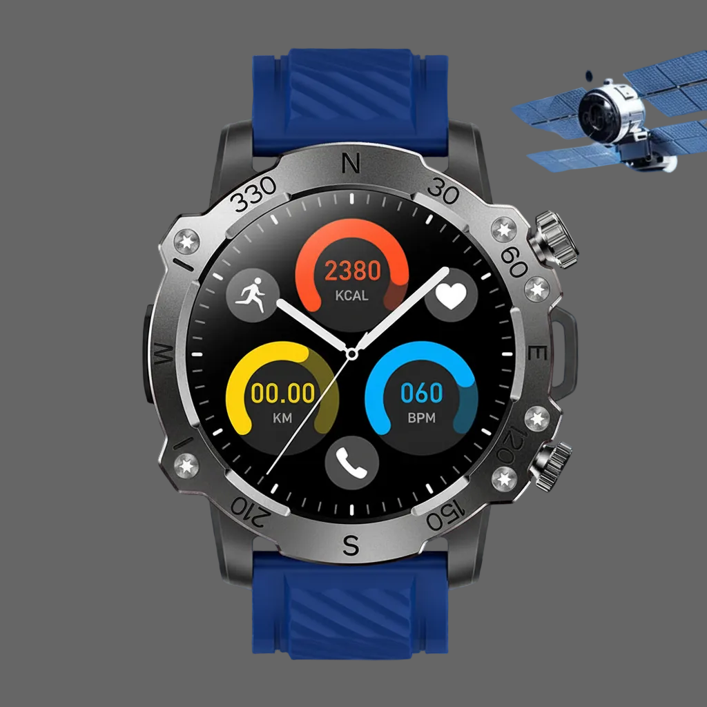 GPS Smart Watch 5ATM Waterproof – Bluetooth Calling & Sports Tracking