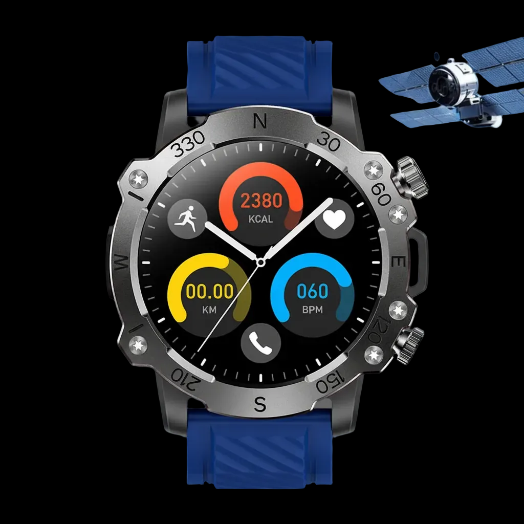 GPS Smart Watch 5ATM Waterproof – Bluetooth Calling & Sports Tracking