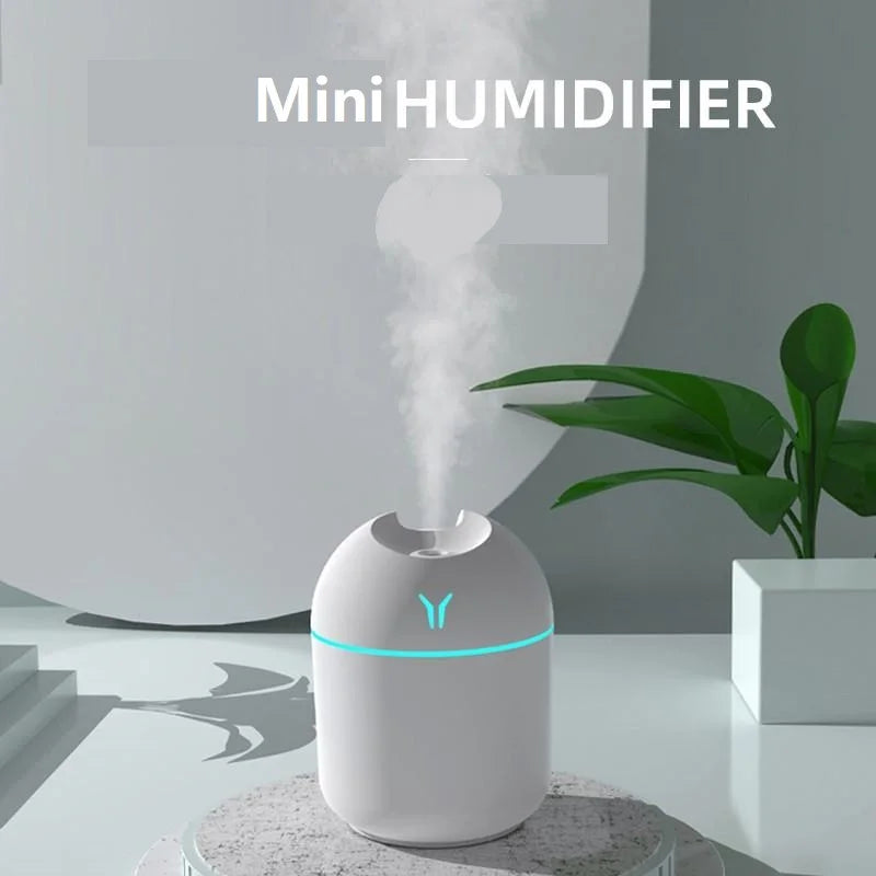 250ml USB Mini Cool Mist Humidifier with LED Light